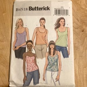 Sewing pattern shirts/tanks. Butterick sizes 6-12 new?